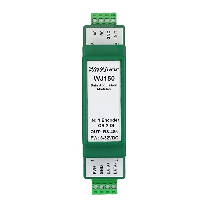 1路編碼器脈沖計數器或2路DI高速計數器，Modbus RTU模塊 WJ150