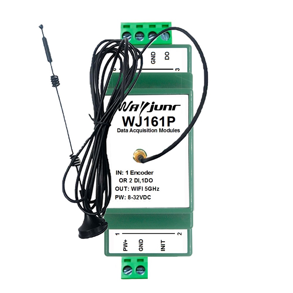 1路編碼器或2路DI脈沖計(jì)數(shù)器, Modbus和MQTT, 2.4G和5G雙頻WiFi  WJ161P
