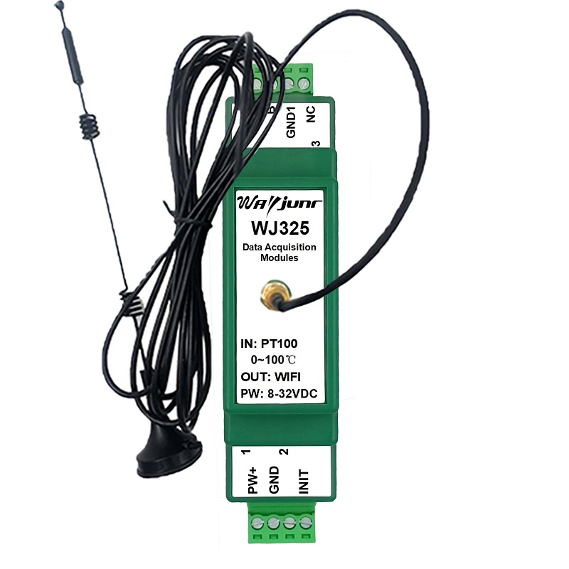 Pt100/Pt1000轉網絡Modbus TCP和MQTT，WiFi采集模塊 WJ325